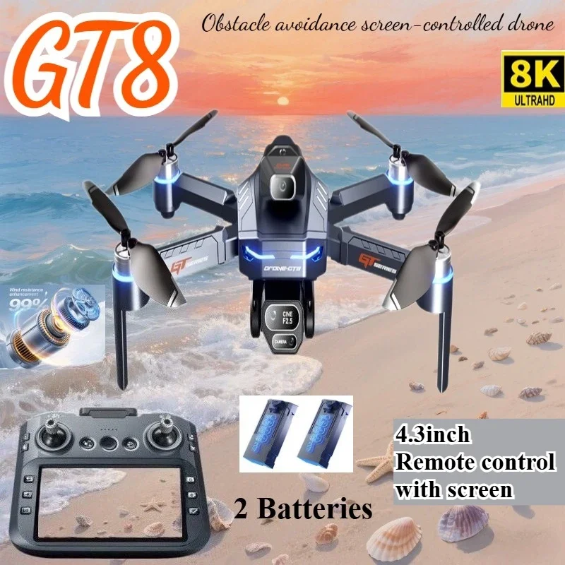 Drone Surveying - Drone 4K HD GT8 Camera Obstacle