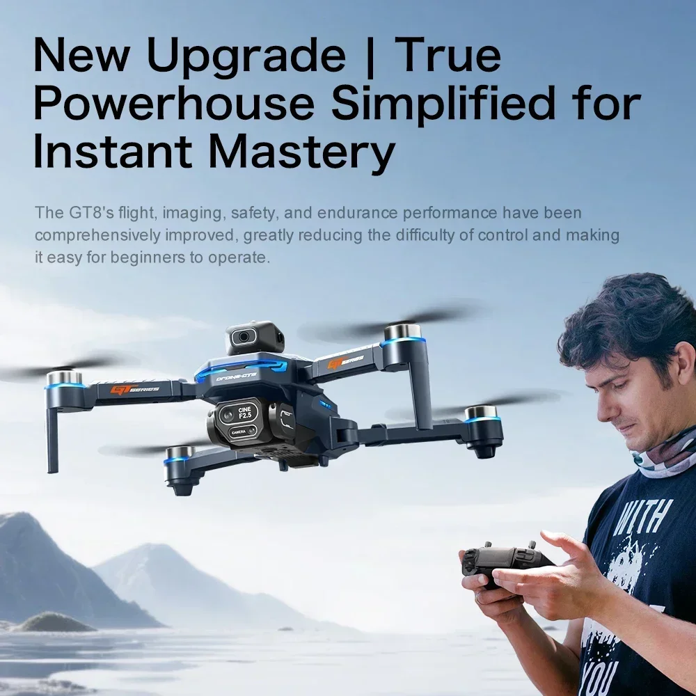 Drone 4K HD GT8 Camera Obstacl - Drone Surveying recension och pris